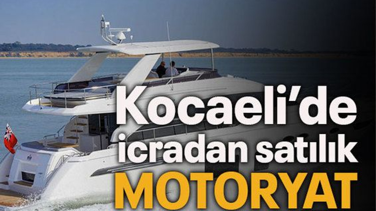 Kocaeli’de icradan satılık motoryat